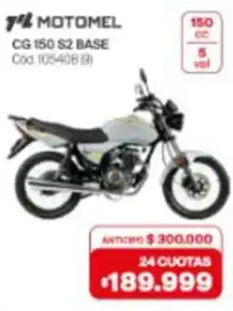 Naldo Lombardi Motomel CG 150 S2 base oferta