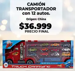 Supermayorista Vital Camión transportador con 12 autos. oferta