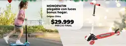 Supermayorista Vital Monopatin plegable con luces bonux hogar oferta