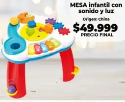 Supermayorista Vital Mesa infantil con sonido y luz oferta