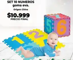 Supermayorista Vital Set 10 numeros goma eva oferta