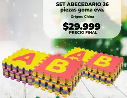 Supermayorista Vital Set abecedario 26 piezas goma eva oferta