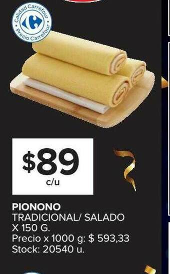 Carrefour Pionono Tradicional Salado oferta