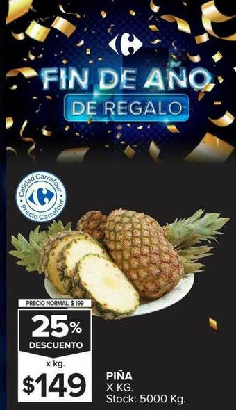 Carrefour Piña 25% Descuento oferta