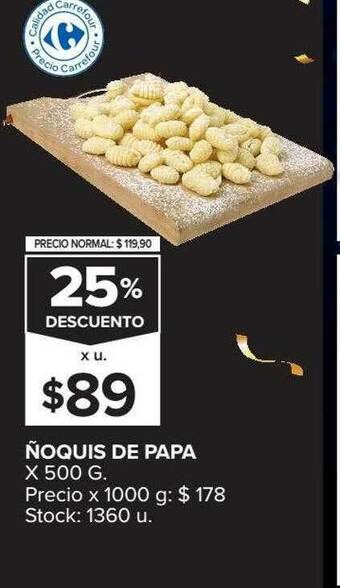 Carrefour ñoquis De Papa oferta