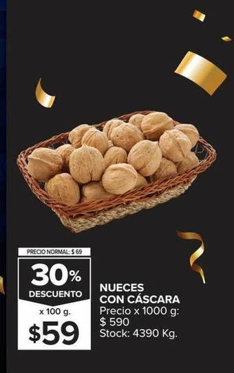 Carrefour Nueces Con Cáscara 30% Descuento oferta