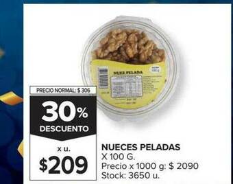 Carrefour Nueces Peladas 30% Descuento oferta