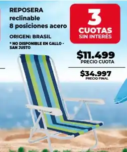 Supermayorista Vital Reposera reclinable oferta