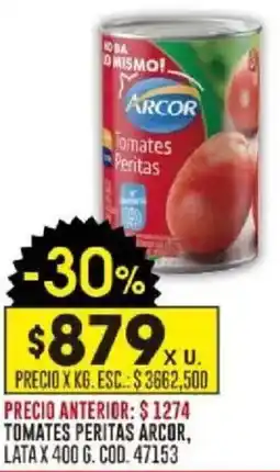 Coto Arcor tomates peritas lata oferta