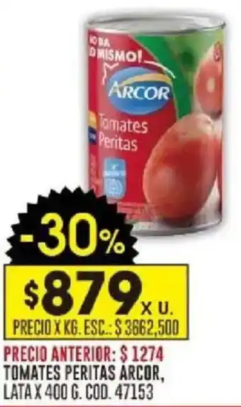 Arcor tomates peritas lata