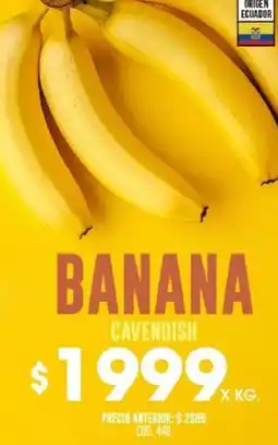 Coto Banana cavendish oferta