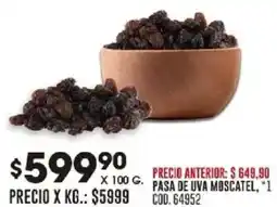 Coto Pasa de uva moscatel oferta