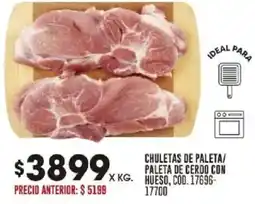 Coto Chuletas de paleta/ paleta de cerdo con hueso oferta