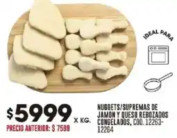 Coto Nuggets/supremas de jamón y queso rebozados congelados oferta