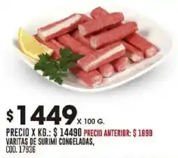 Coto Varitas de surimi congeladas oferta