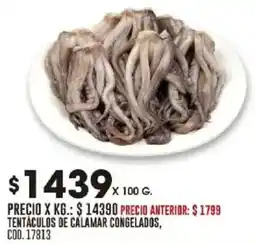 Coto Tentaculos de calamar congelados oferta