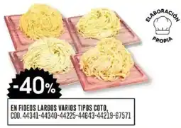 Coto En fideos largos varios tipos coto oferta