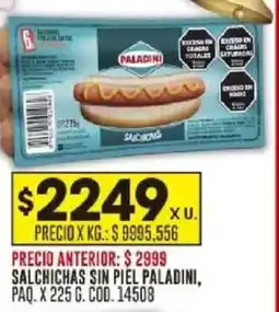 Coto paladini Salchichas sin piel paq oferta