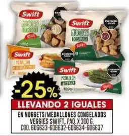 Coto Swift en nuggets/medallones congelados veggies oferta