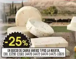 Coto En queso de cabra varios tipos la huerta oferta
