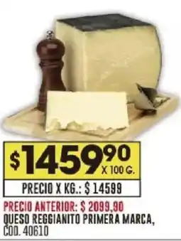 Coto Queso reggianito primera marca oferta