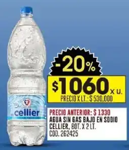 Coto Cellier agua sin gas bajo en sodio bot. oferta