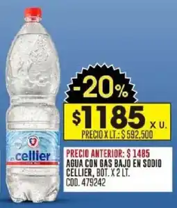 Coto Cellier agua con gas bajo en sodio bot. oferta