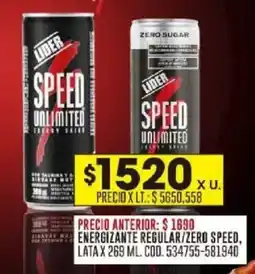 Coto Speed energizante regular/zero lata oferta