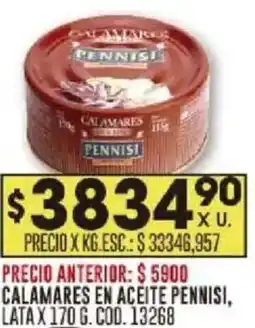 Coto Pennisi calamares en aceite lata oferta