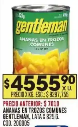 Coto Gentleman ananas en trozos comunes lata oferta