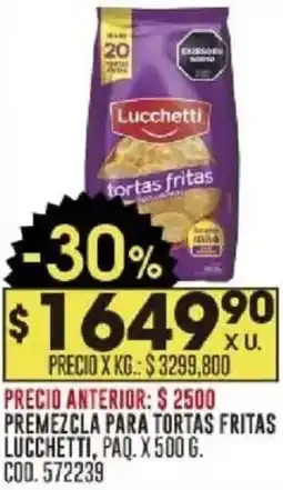 Coto Lucchetti premezcla para tortas fritas paq. oferta