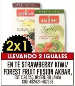 Coto Akbar en té strawberry kiwi/ forest fruit fusion est. oferta