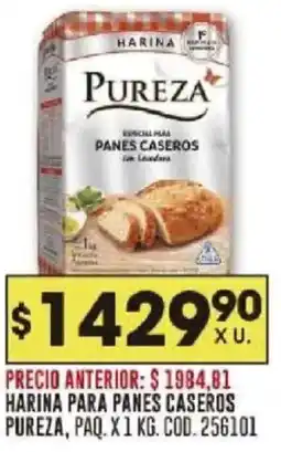 Coto Pureza harina para panes caseros paq. oferta