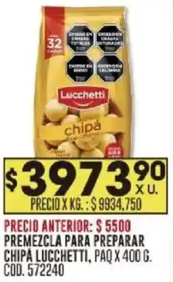 Coto Lucchetti premezcla para preparar chipá paq. oferta