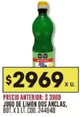 Coto Dos anclas jugo de limon bot. oferta