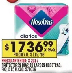 Coto Nosotras protectores diarios largos paq. oferta