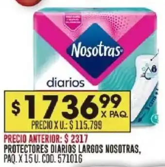Coto Nosotras protectores diarios largos paq. oferta