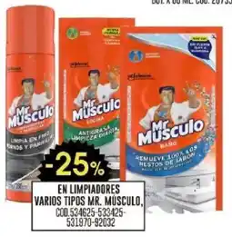 Coto Mr. músculo en limpiadores varios tipos oferta
