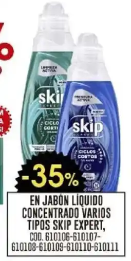 Coto Skip expert en jabón líquido concentrado varios tipos oferta