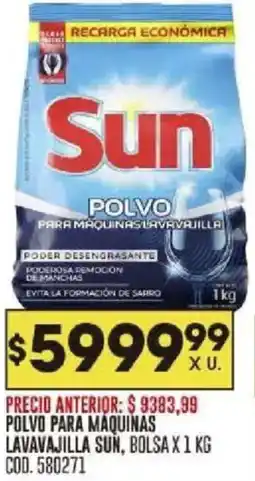 Coto Sun polvo para maquinas lavavajilla bolsa oferta