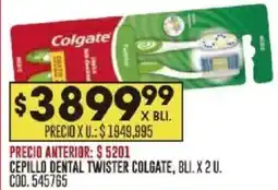 Coto Colgate cepillo dental twister bli. oferta