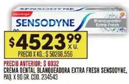 Coto Sensodyne crema dental blanqueadora extra fresh paq. oferta