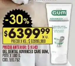 Coto G.U.M gel dental advanced care pote oferta