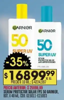 Coto Garnier sérum protector solar fps 50 garnier, bot. oferta