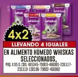 Coto Whiskas en alimento húmedo seleccionados, oferta
