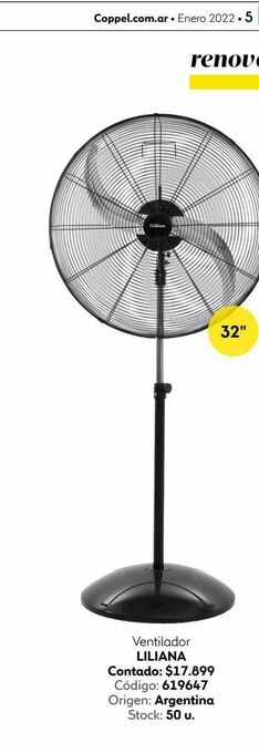 Coppel Ventilador liliana oferta