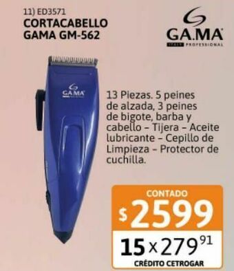 Cetrogar Cortacabello gama gm-562 x 13 piezas oferta