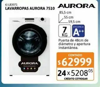 Cetrogar Lavarropas aurora 7510 7kg 1000 r.p.m oferta