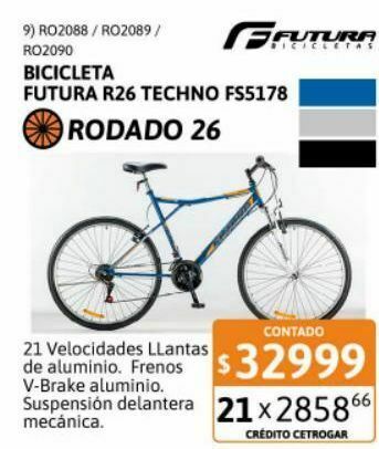 Cetrogar bicicletas rodado online 26