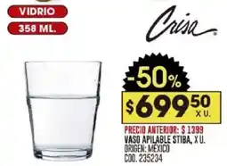 Coto Crisa vaso apilable stiba oferta